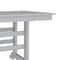 Flash Furniture Abraham Indoor/Outdoor 72-in Rectangle Recycled HDPE Adirondack Dining Table for 6 in Gray LE-HMP-158-01-GRY-GG - alternate 6